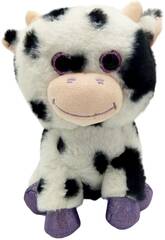 Peluche 22 cm Vache aux yeux clairs