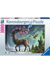 Puzzle 1000 cerfs au printemps par Ravensburger 17385