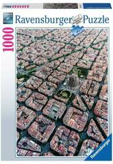 Puzzle 1 000 pices Vue arienne de Barcelone de Ravensburger 15187