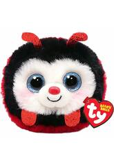 Peluche 7 cm. Puffies Izzy Ladybug de TY 42535