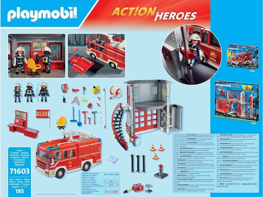 Playmobil Action Heroes Mega Set Bomberos 71603