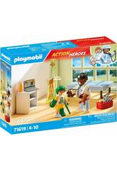 Playmobil Action Heroes Pediatra con Osito de Peluche
