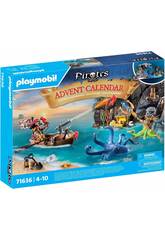 Calendrier de l'Avent Playmobil Pirates 71636