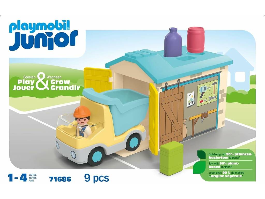 Playmobil Junior Camion con garage 71686