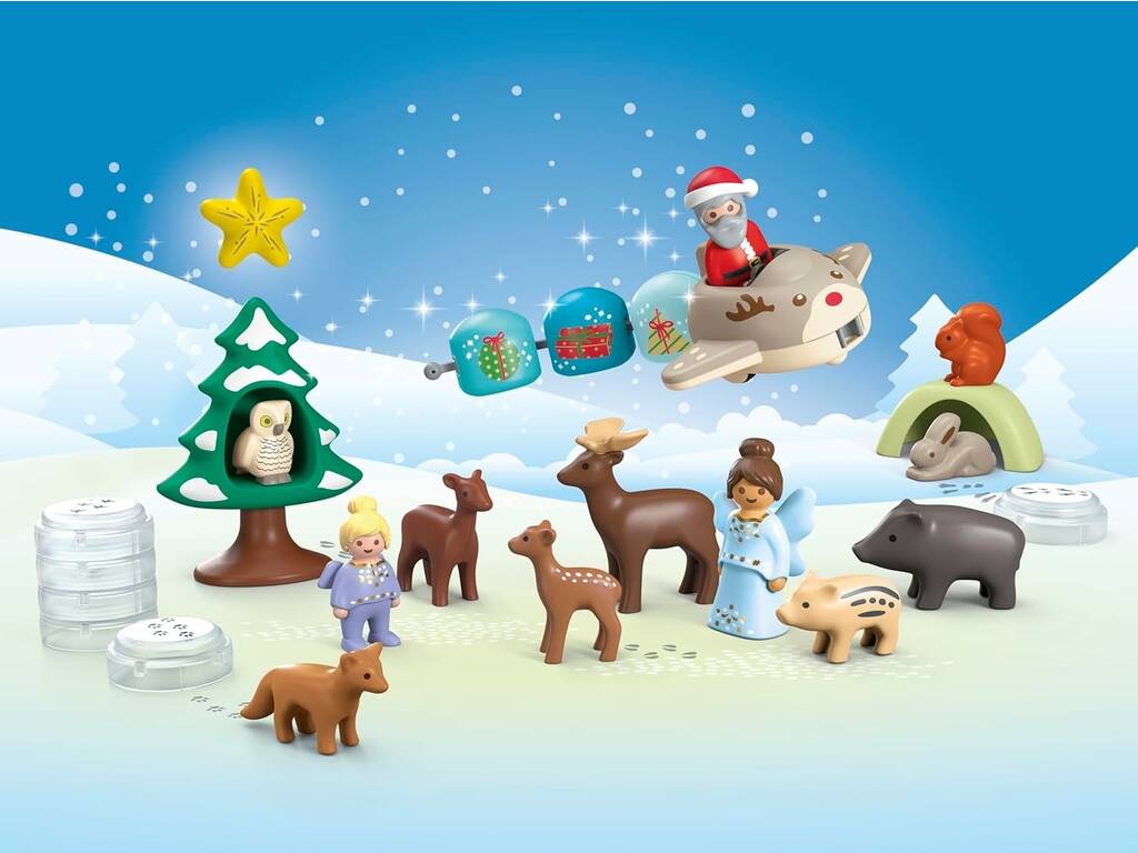 Playmobil Junior Calendario de Adviento Navidad en la Nieve 70297