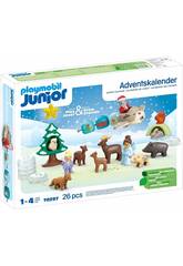 Playmobil Junior Calendario de Adviento Navidad en la Nieve 70297