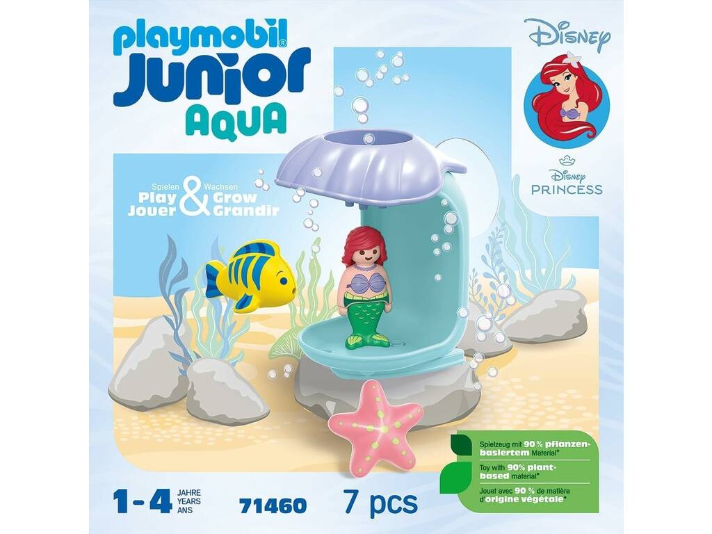 Playmobil Junior Aqua Disney Princess Pioggia di Conchiglie di Ariel 71460