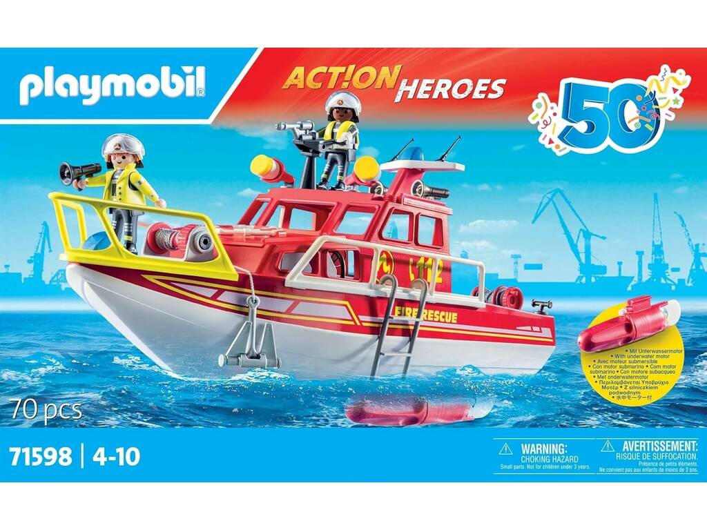 Playmobil Action Heroes Barco de Rescate 71598