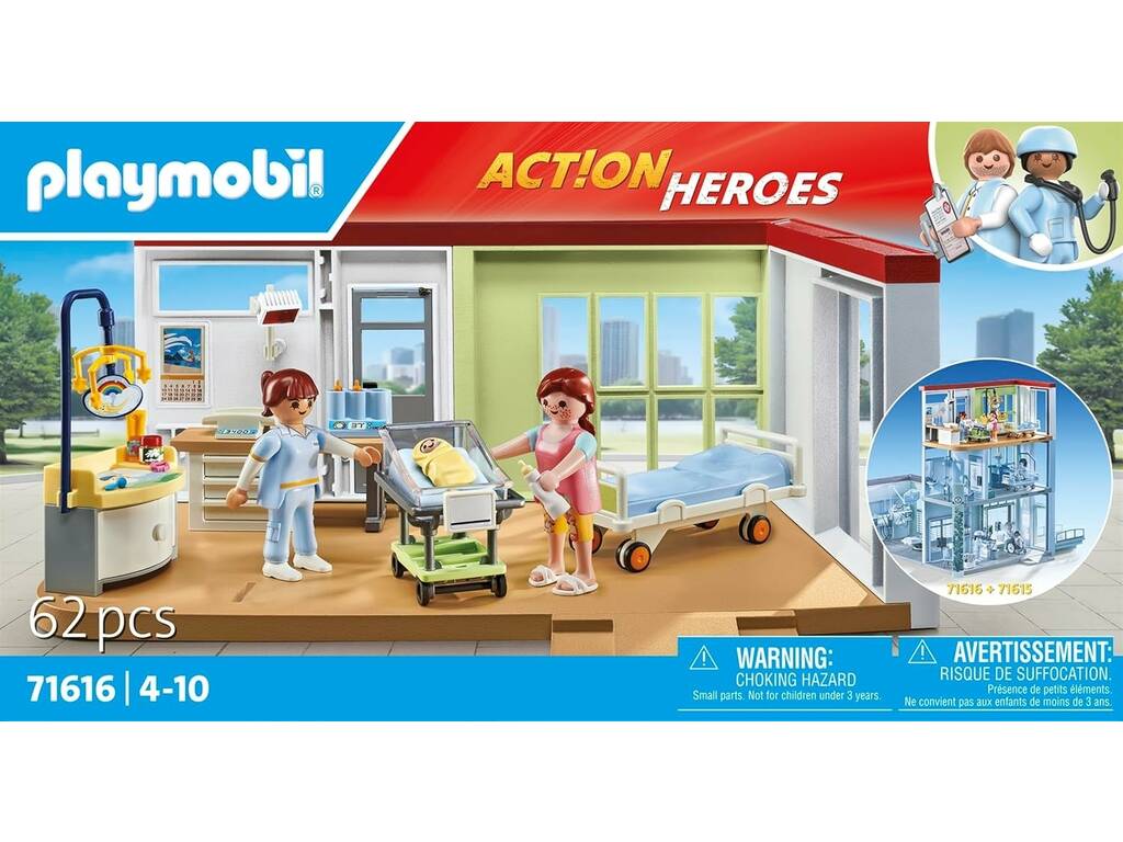 Playmobil Action Heroes Sala de Maternidade 71616