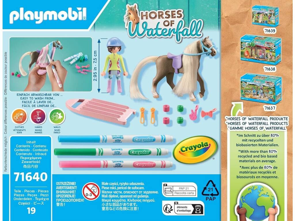 Playmobil Horses Of Waterfall Set Caballo para Colorear 71640