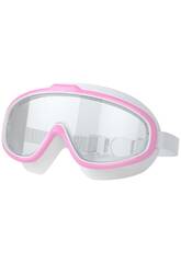 Maschera subacquea rosa per adulti con protezione antiappannamento e UV