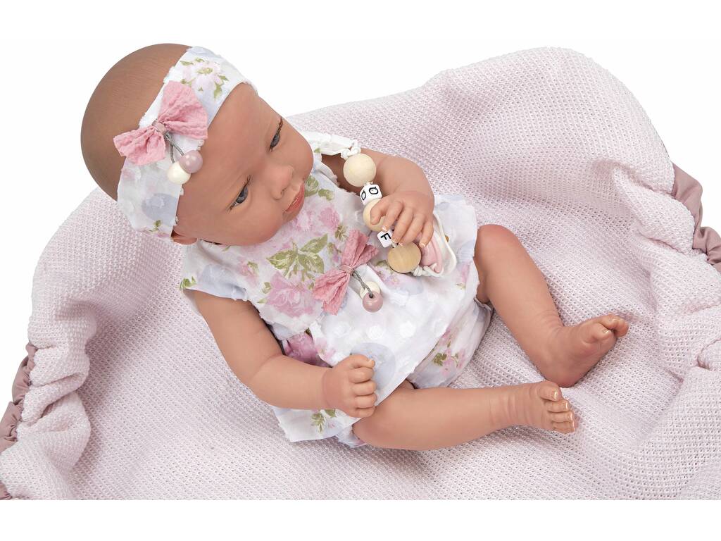 Reborn Baby Puppe 38 cm. Inna Rosa mit Decke Arias 98106