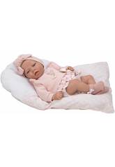 Baby Doll Reborn Alba Pink 40 cm. avec coussin Arias 98121