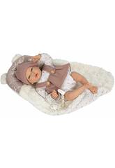 Reborn Puppe 40 cm Sandra Rosa mit Decke Arias 98160