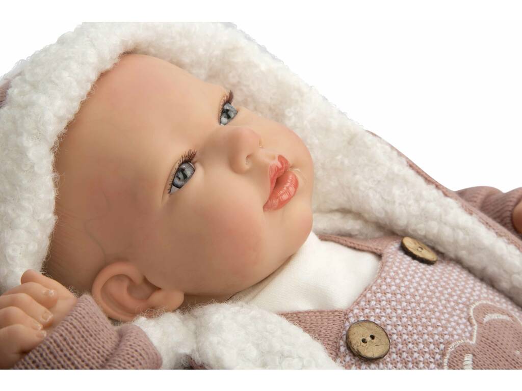 Reborn-Puppe 40 cm. Gadea Rosa mit Decke von Arias 98164