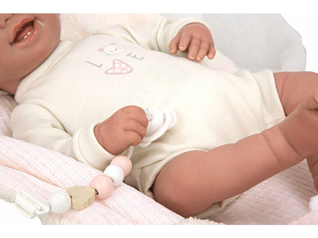 Reborn-Babypuppe Viviane 45 cm mit Decke und Plüschtier von Arias 98147