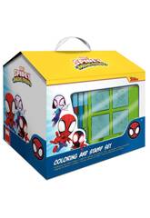 Spidey Caixa com Forma de Casa com 7 Carimbos e 7 Marcadores de Multiprint 9135