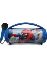 Spiderman Enceinte Bluetooth Portable avec Microphone et Lumière Lexibook BTP585SPZ