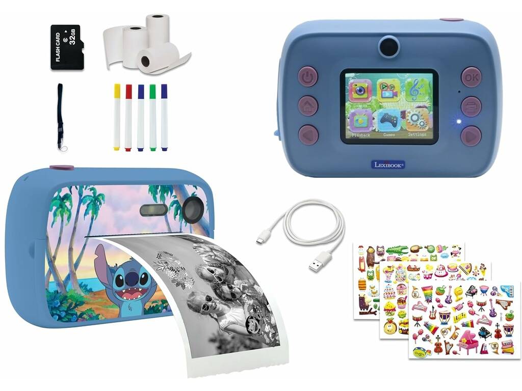 Disney Classics Fotocamera istantanea Stitch Lexibook DJ150D