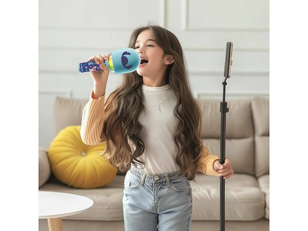 Stitch Micrófono Karaoke Bluetooth con Luz Lexibook MIC280D