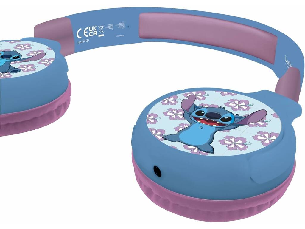 Disney Classics Stitch Auriculares Plegables 2 En 1 Lexibook HPBT010D