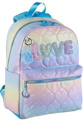 Blin Blin Love Zaino americano con accessorio Pom-Pom di Toybags T433-1027