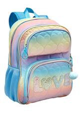 Sac à dos à double compartiment Blin Blin Love avec accessoire Pom-Pom par Toybags T434-1027