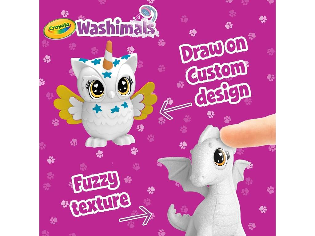 Washimals Animais Fantásticos Set 3 Mascotes Crayola 74-7700