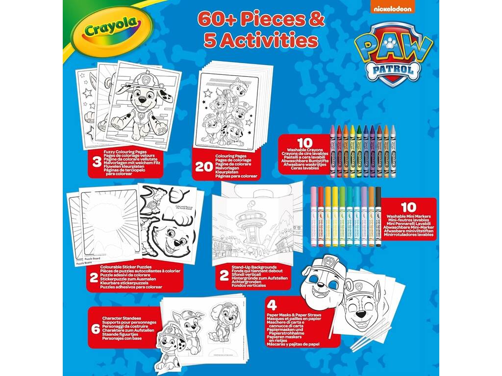 Super Set De Actividades 60 Piezas Paw Patrol de Crayola 04-2940