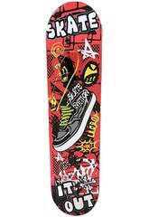 80 cm groes rotes Skateboard