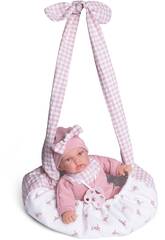 Petit Blandito Baby Doll 27 cm avec porte-bébé Antonio Juan 12441