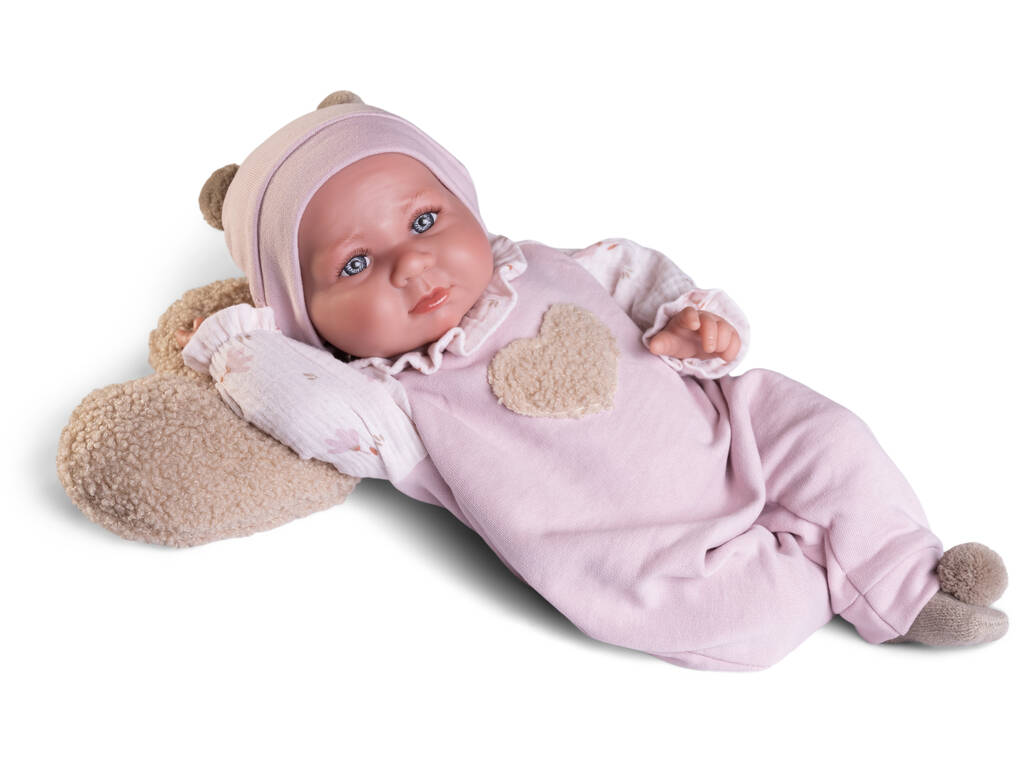 Luca Newborn Baby Doll 42 cm avec poids réel et coussin Antonio Juan 33370