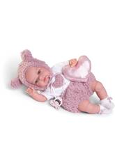 Boneca Baby Toneta Posturitas de 34 Cm Com Almofada de Corao