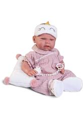 Mueca Beb Sweet Reborn Lea de 42 con Pijama y Antifaz Antonio Juan 80323