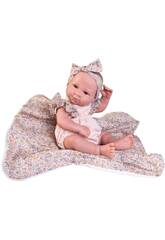 Sweet Reborn Baby Doll Luca de 42 with Flower Blanket Antonio Juan 80325