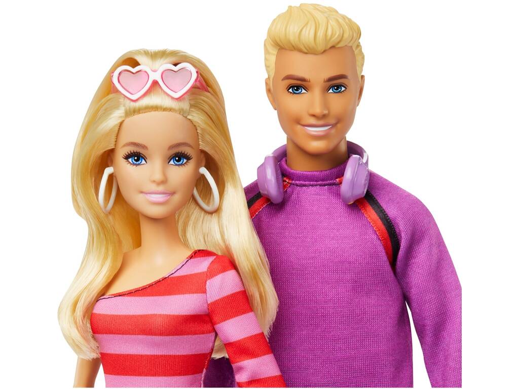 Babie y Ken 65 Aniversario Pack Patinadores Con Accesorios de Mattel HXK90