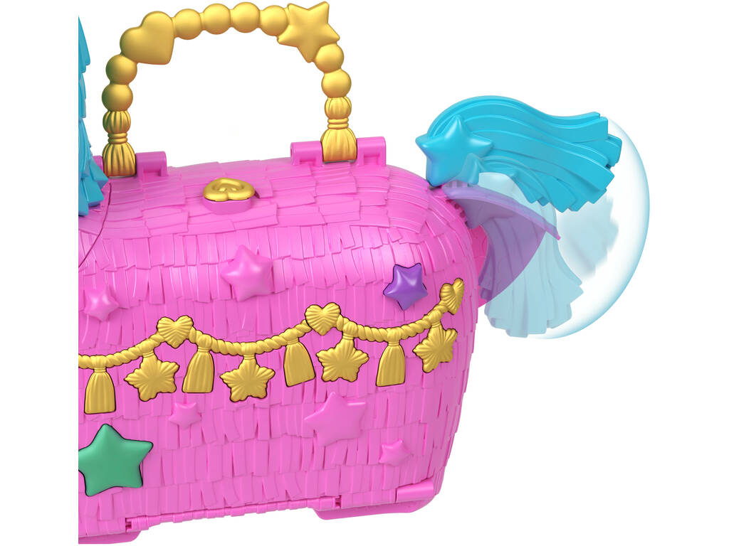 Coffre à poupées Polly Pocket Partyland Unicorn Mini par Mattel HYD96