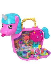 Coffre à poupées Polly Pocket Partyland Unicorn Mini par Mattel HYD96