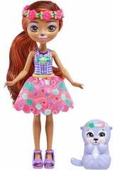 Enchantimals Mueca Nutria y Mascota de Mattel HXB98