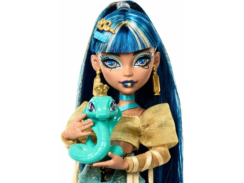 Monster High Bambola Cleo De Nile con Hissette Mattel HXH74