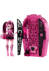 Monster High Skulltimate Secrets Boneca Draculaura com Guarda-Roupa Mattel HXH84