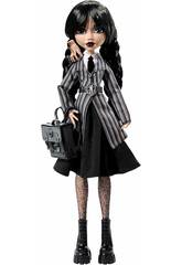 Monster High Poupe Addams du mercredi avec uniforme et chose