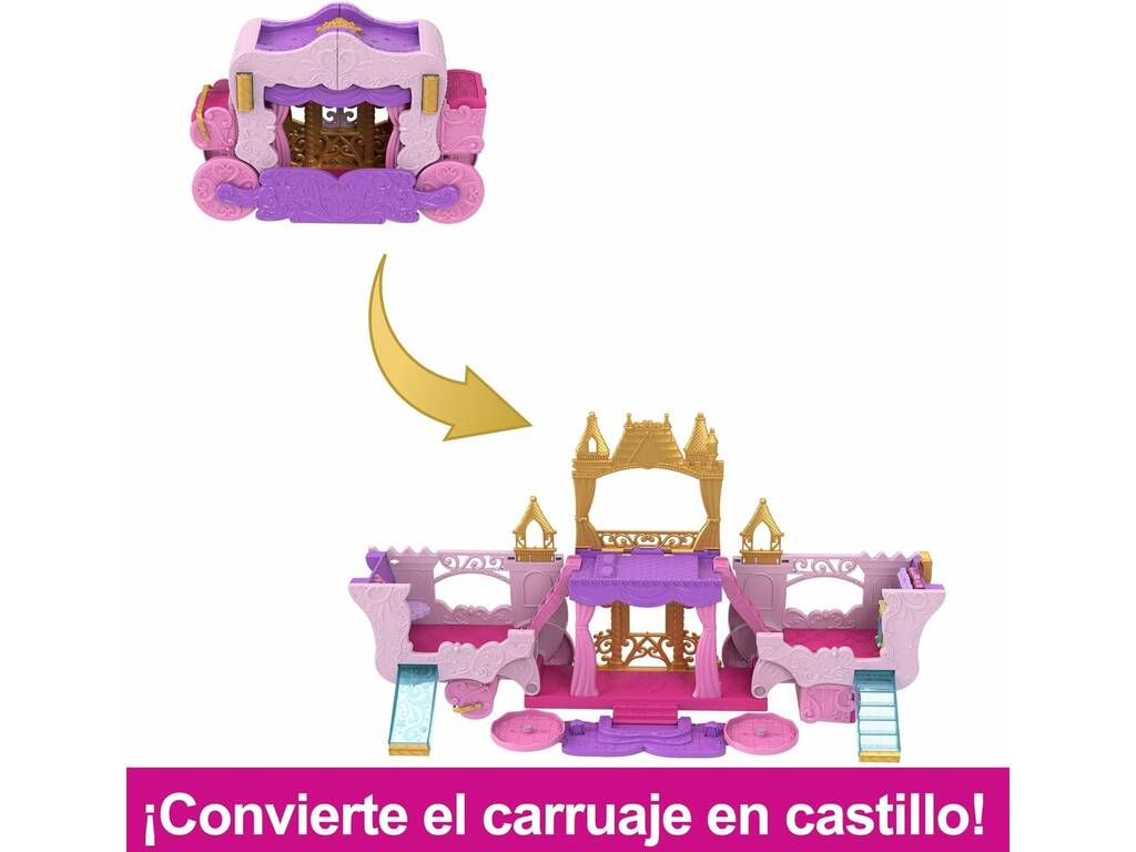 Princesas Disney set de jogo carruagem e castelo de Mattel HWX17