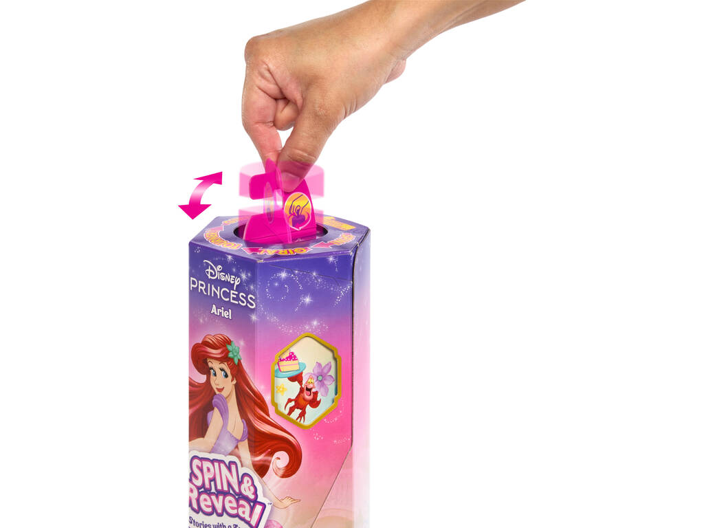 Principesse Disney Bambola Raperonzolo Spin and Reveal di Mattel HTV86