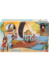 Moana 2 Canoa de Aventuras da Moana Mattel JBT78