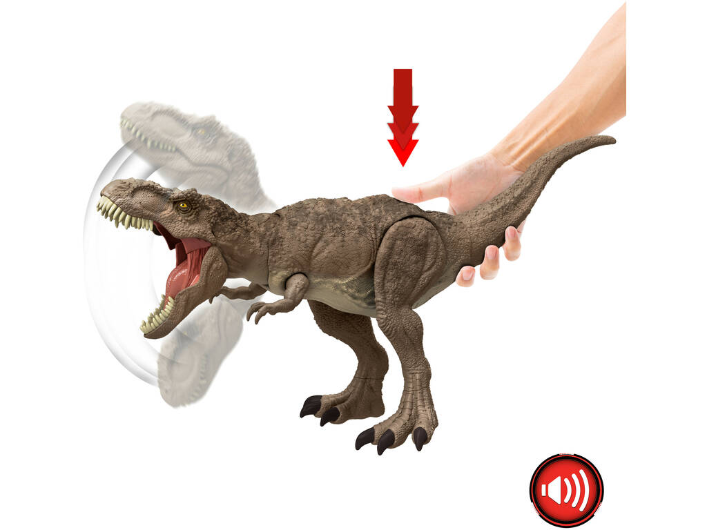 Jurassic World Chaos Theory Tyrannosaurus Rex Figure avec sons et mouvements Mattel HXF53