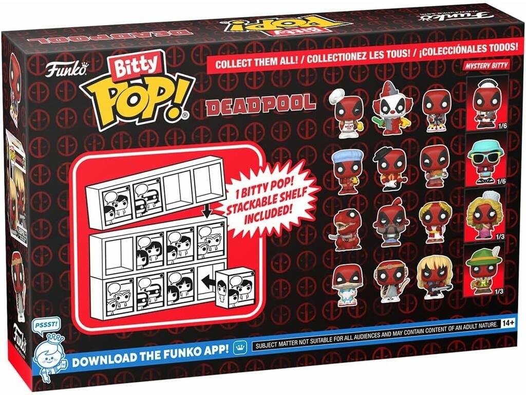 Funko Pop Bitty Deadpool Pack 4 Mini Figuren 84959