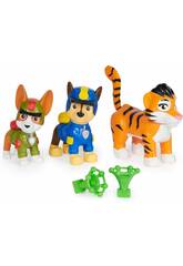 Paw Patrol Jungle Pups Figure di Chase, Tracker e Tiger Spin Master 6068629