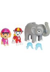 Patrulla Canina Jungle Pups Figuras Marshall, Skye y Elephant Spin Master 6068630