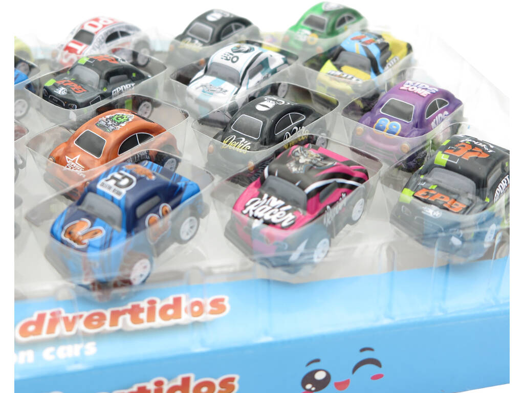 Conjunto 24 Carros de Metal de 5,5 cm